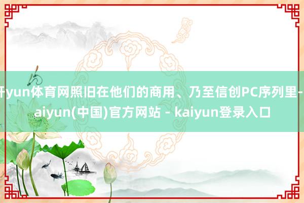 开yun体育网照旧在他们的商用、乃至信创PC序列里-kaiyun(中国)官方网站 - kaiyun登录入口